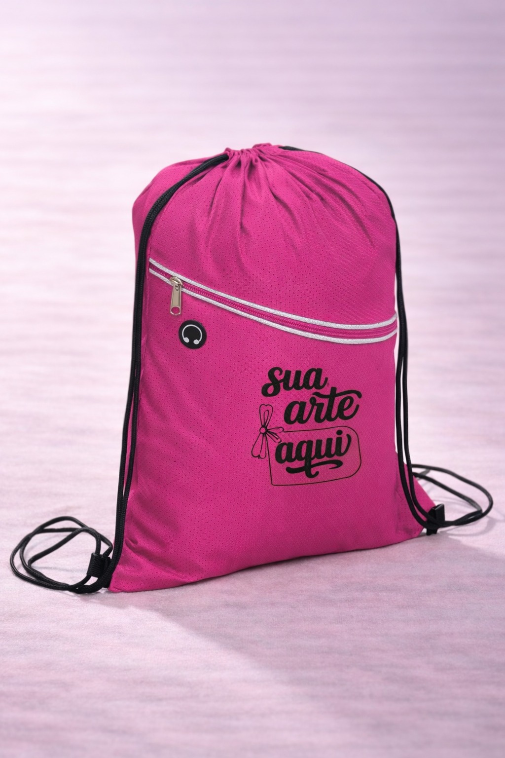 Sacochila Poliéster com ziper